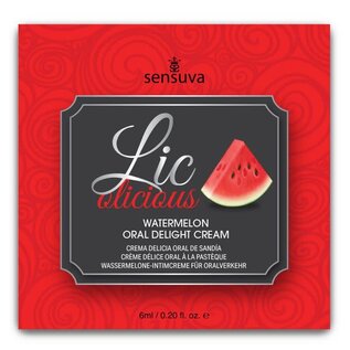 SENSUVA LIC O LICOUS ORAL DELIGHT CREAM VARIOUS FLAVORS FOILS