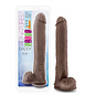 BLUSH AU NATUREL DADDY DUAL DENSITY DILDO 14" CHOCOLATE