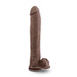 BLUSH AU NATUREL SENSA FEEL DILDO DADDY 14" CHOCOLATE