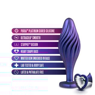 BLUSH BLUSH MATRIX SWIRL BLING PLUG SAPPHIRE