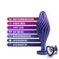BLUSH BLUSH MATRIX SWIRL BLING PLUG SAPPHIRE