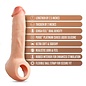 BLUSH PERFORMANCE PLUS THRIVE SILICONE PENIS EXTENDER BEIGE 8.75"