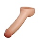 BLUSH PERFORMANCE PLUS THRIVE SILICONE PENIS EXTENDER BEIGE 8.75"