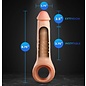 BLUSH PERFORMANCE PLUS THRIVE SILICONE PENIS EXTENDER BEIGE 8.75"