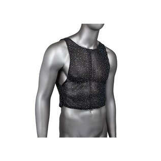 CALIFORNIA EXOTICS RADIANCE MUSCLE TANK TOP BLACK O/S