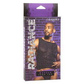 CALIFORNIA EXOTICS TANK TOP CALEX MENS MUSCLE RADIANCE BLACK O/S