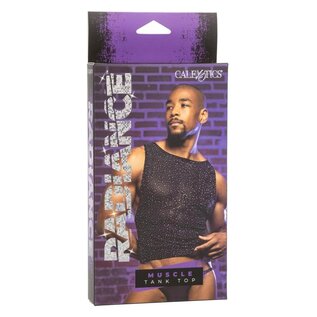 CALIFORNIA EXOTICS RADIANCE MUSCLE TANK TOP BLACK O/S
