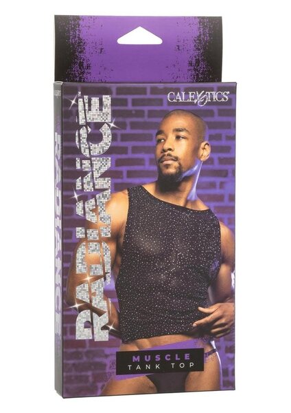 CALEX TOP MENS MUSCLE TANK RADIANCE BLACK ONE SIZE