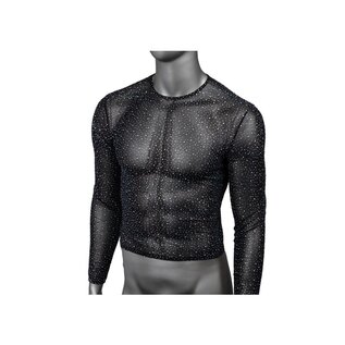 CALIFORNIA EXOTICS RADIANCE SPARKLE TOP MEN BLACK O/S
