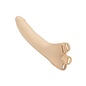 CALIFORNIA EXOTICS CALEX ACCOMMODATOR SILICONE CHIN STRAP DILDO 5" VANILLA