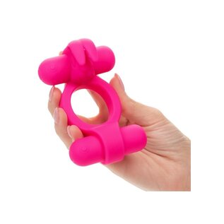 CALIFORNIA EXOTICS CALEX ROCKIN RABBIT DUAL C - RING PINK