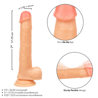CALIFORNIA EXOTICS WORKING CABANA BOY PROSTHETIC 9" FLESH