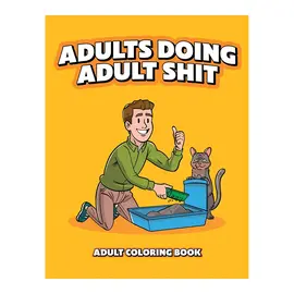 WOOD ROCKET ADULTS DOING ADULT SHIT COLORING BOOK