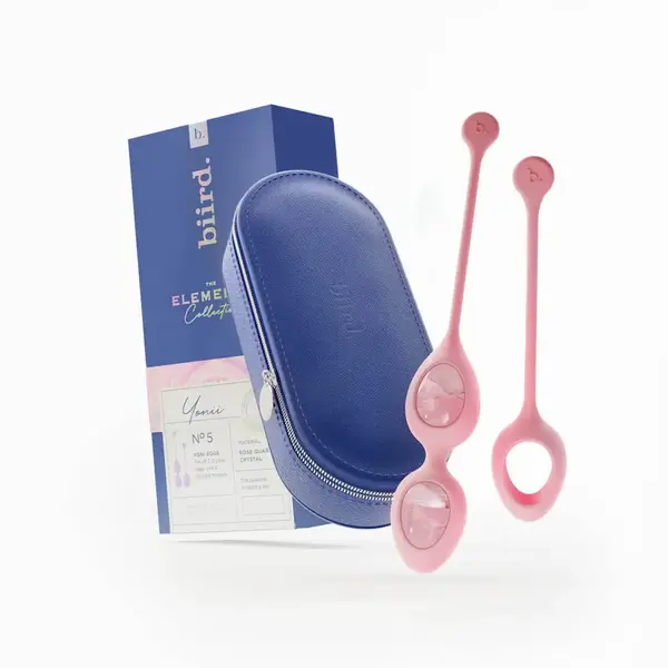 BIIRD YONI EGGS ROSE QUARTZ 2 PC SET