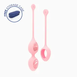 BIIRD BIIRD YONI EGGS 2 PC SET ROSE QUARTZ
