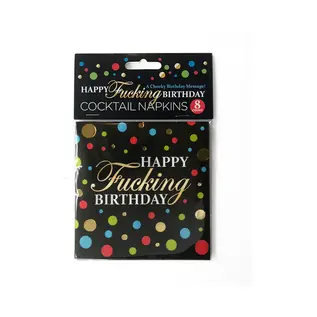 LITTLE GENIE HAPPY FUCKING BIRTHDAY NAPKINS