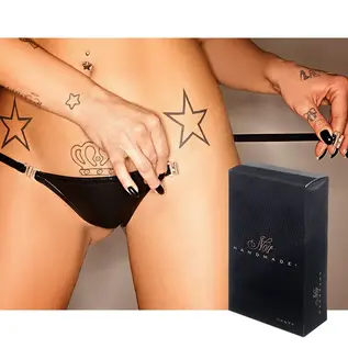 NOIR HANDMADE PANTIES WITH OPEN SIDE