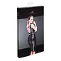 NOIR PENCIL SKIRT HANDMADE WET LOOK BLACK 1X