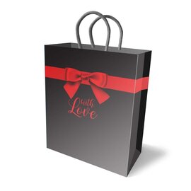 LITTLE GENIE GIFT BAG WITH LOVE BLACK /RED