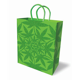 LITTLE GENIE GIFT BAG GANJA GREEN POT LEAVES