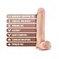 BLUSH AU NATUREL BIG JOHN DUAL DENSITY DILDO 11.5"