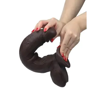 GET LUCKY GET LUCKY DUEL LAYER DILDO 12" BLACK