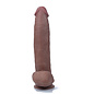 GET LUCKY GET LUCKY DUAL LAYER DILDO 12" TAN