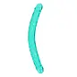 SHOTS DILDO REALROCK DOUBLE ENDED 18" TEAL