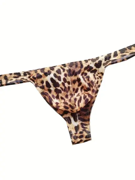 "O" HEAVENS MENS LEOPARD LOW THONG