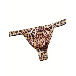 "O" HEAVENS "O" HEAVENS MENS LEOPARD LOW THONG