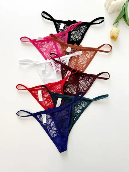 "O" HEAVENS LACE SEXY THONG LOW