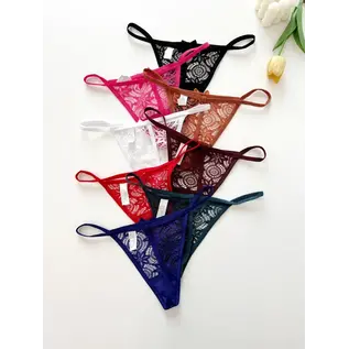 "O" HEAVENS LACE SEXY THONG LOW