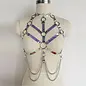 "O" HEAVENS BODY HARNESS LEATHER/CHAIN