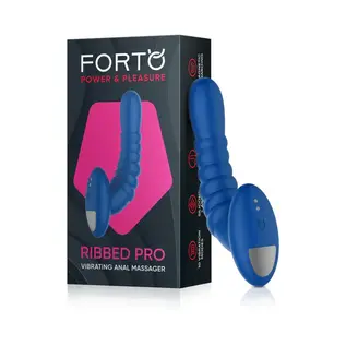 FEMME FUN FORTO RIBBED PRO ANAL PROBE BLUE