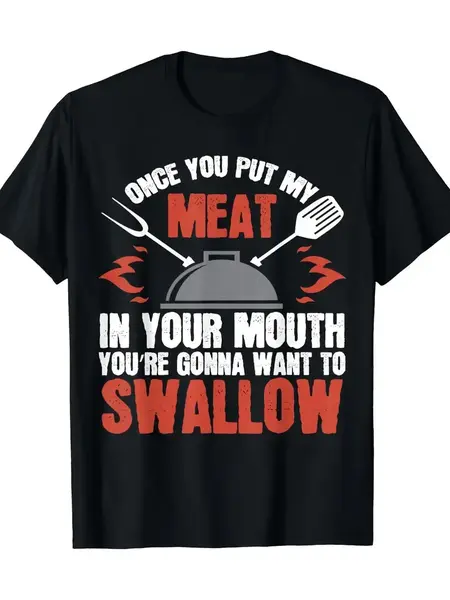 "O" HEAVENS T SHIRT RUB & SWALLOW MEAT BLACK