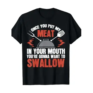 "O" HEAVENS T SHIRT "OH" RUB AND SWALLOW MEAT BLACK