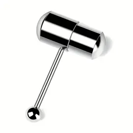 "OH" VIBRATING TONGUE PIERCING SILVER
