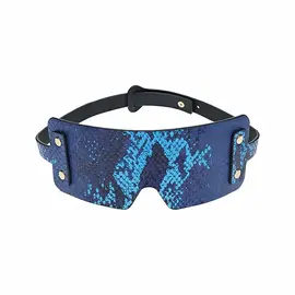 SHOTS AMERICA LLC OUCH! BLINDFOLD INTERNATIONAL FLORENCE COLLECTION BLUE
