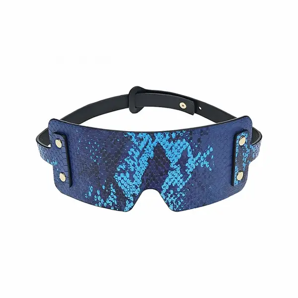 SHOTS OUCH BLINDFOLD INTERNATIONAL FLORENCE COLLECTION BLUE