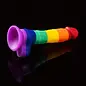 "O" HEAVENS "O" HEAVENS REALISTIC SILICONE DILDO RAINBOW 8"