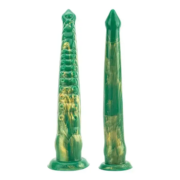 "O" HEAVENS CREATURE DILDO TENTACLE GREEN/GOLD