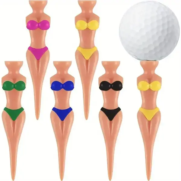"O" HEAVENS BIKINI GIRL GOLF TEES 6 PACK