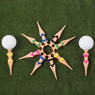 "O" HEAVENS BIKINI GIRL GOLF TEES 6 PACK
