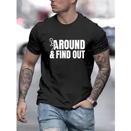 "O" HEAVENS T SHIRT "OH" FUCK AROUND AND FIND OUT BLACK