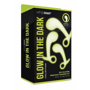 XGEN PRODUCTS PROSTATE PLUG WHIPSMART GLOW IN THE DARK SET