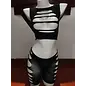 "O" HEAVENS "O" HEAVENS TUBE TOP AND PANTY STRETCH FIT 2 PC BLACK O/S