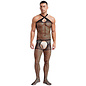 "O" HEAVENS "O" HEAVENS FISHNET STRETCH FIT BODYSTOCKING BLACK O/S