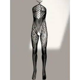 "O" HEAVENS "O" HEAVENS FISHNET STRETCH FIT BODYSTOCKING BLACK O/S