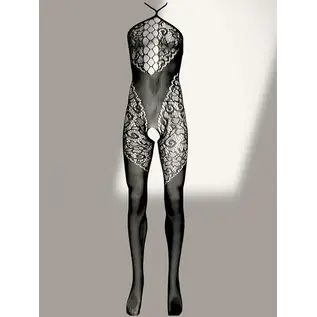 "O" HEAVENS "O" HEAVENS FISHNET STRETCH FIT BODYSTOCKING BLACK O/S
