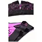 "O" HEAVENS "O" HEAVENS CROTCHLESS HARNESS BRIEF LACE PURPLE/BLACK